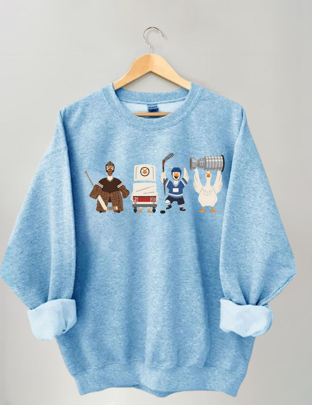 Funny Hockey Goose Sweatshirt