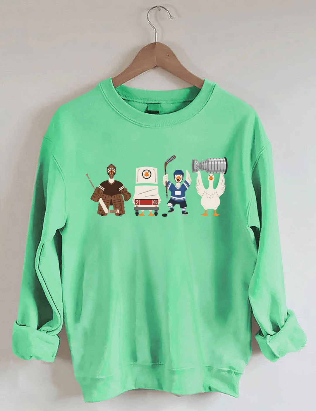 Funny Hockey Goose Sweatshirt