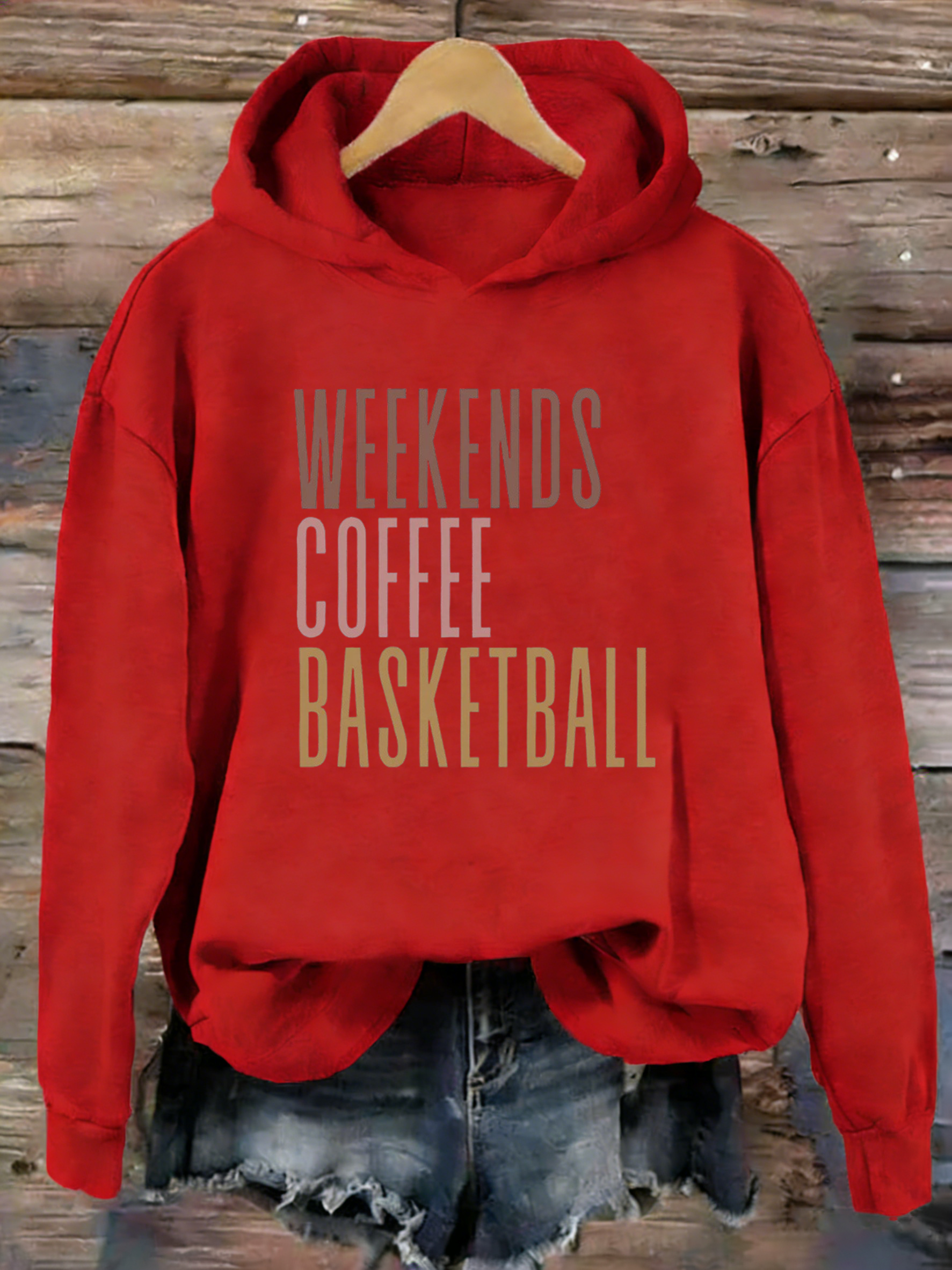 Weekends Coffee Basketball Hoodie