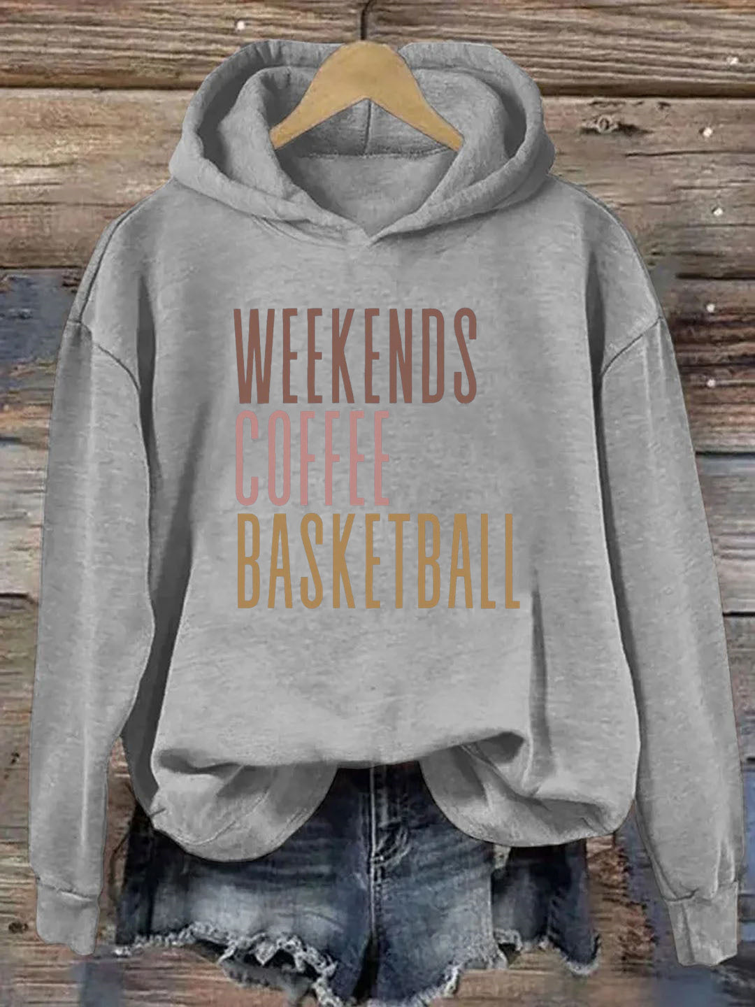 Weekends Coffee Basketball Hoodie