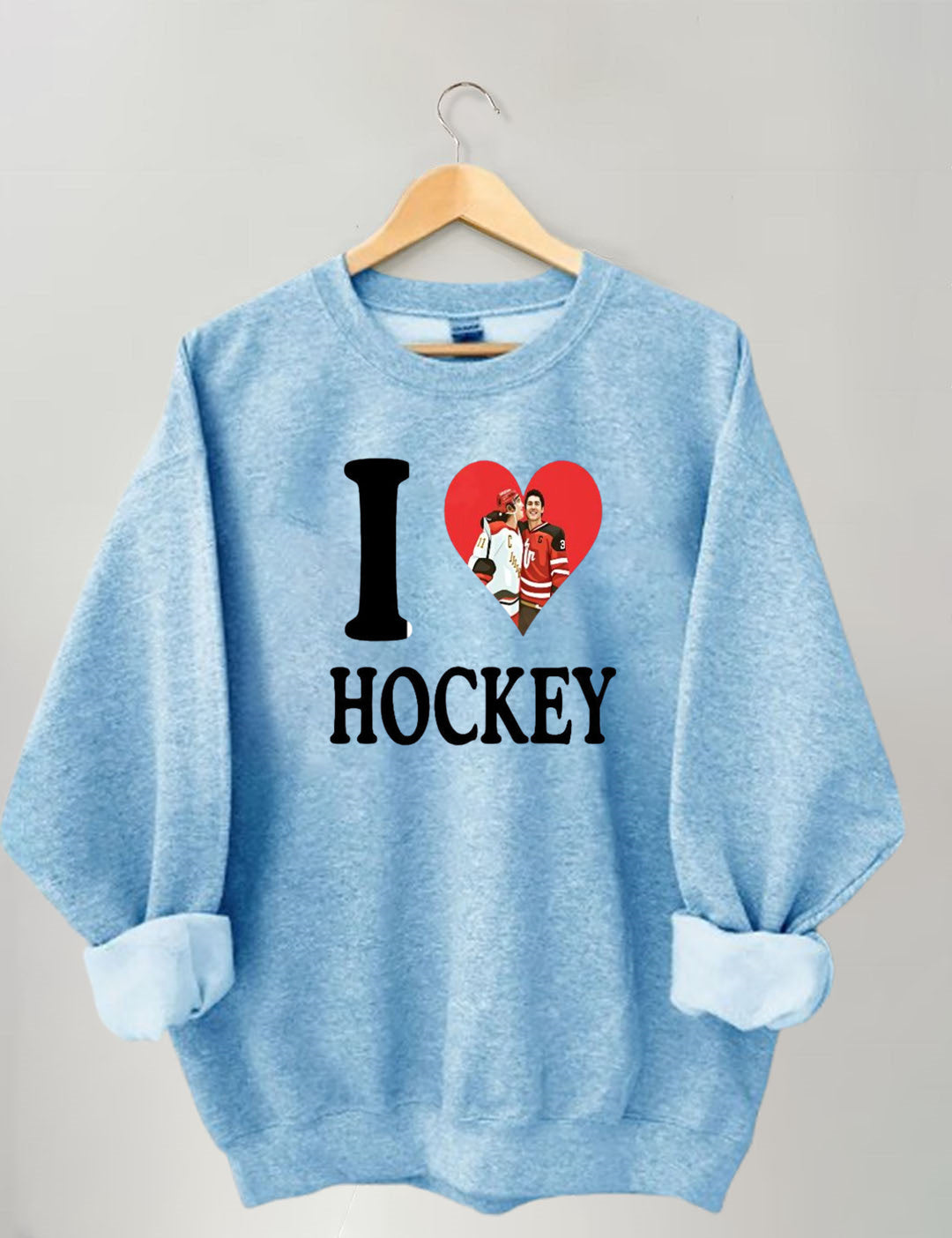 I love Hockey,Ilya Rozanov Shane Hollander,Heated BookTok Gay Hockey, Rivalry Inspired Rozanov Sweatshirt