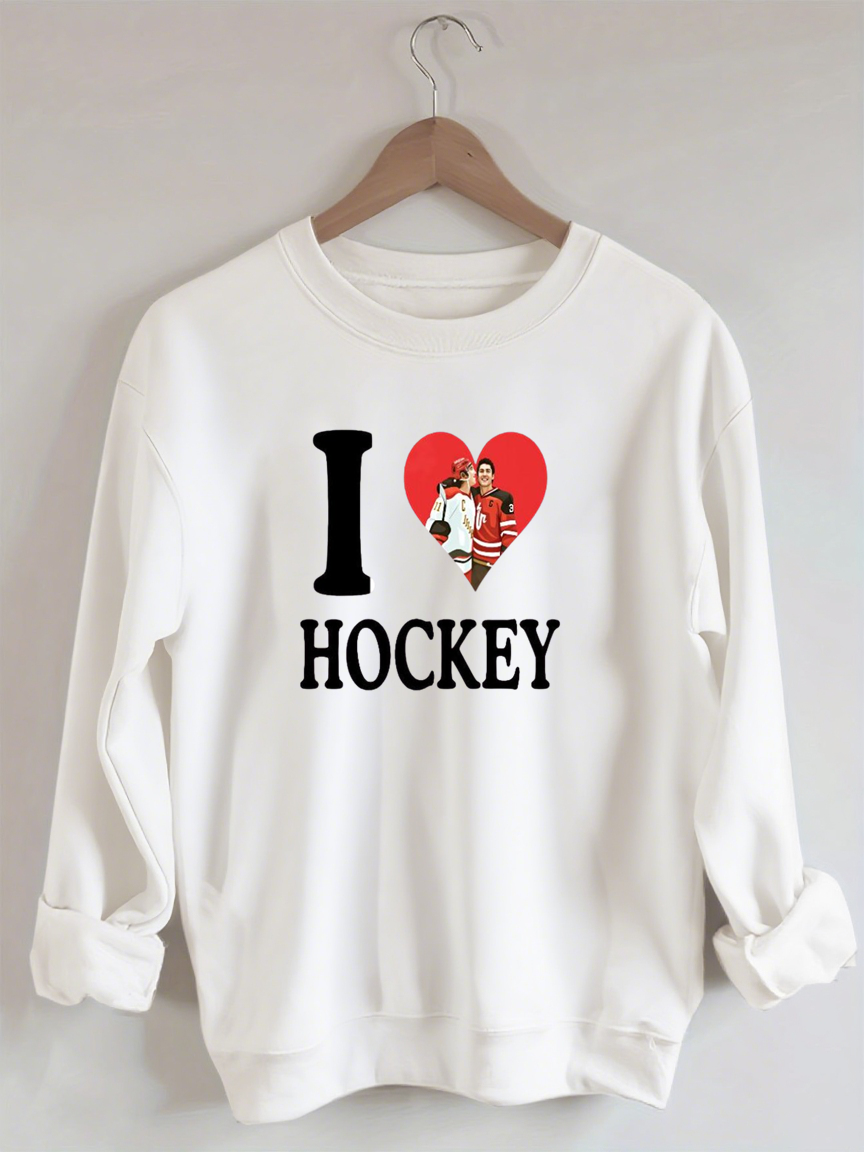 I love Hockey,Ilya Rozanov Shane Hollander,Heated BookTok Gay Hockey, Rivalry Inspired Rozanov Sweatshirt