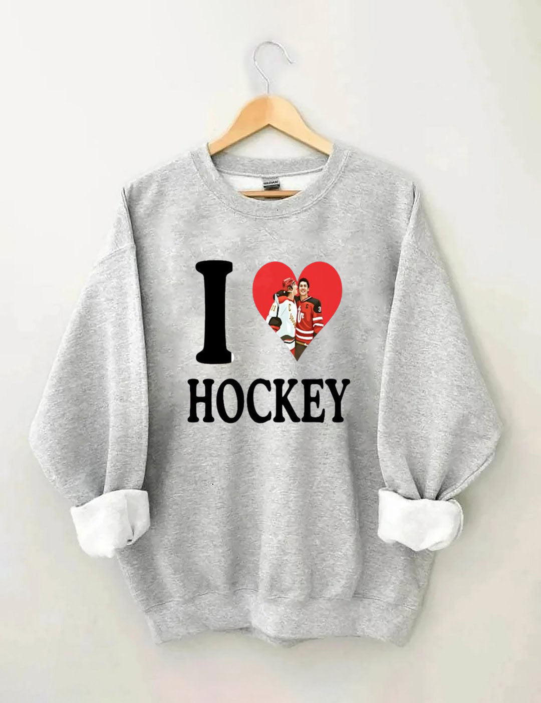 I love Hockey,Ilya Rozanov Shane Hollander,Heated BookTok Gay Hockey, Rivalry Inspired Rozanov Sweatshirt