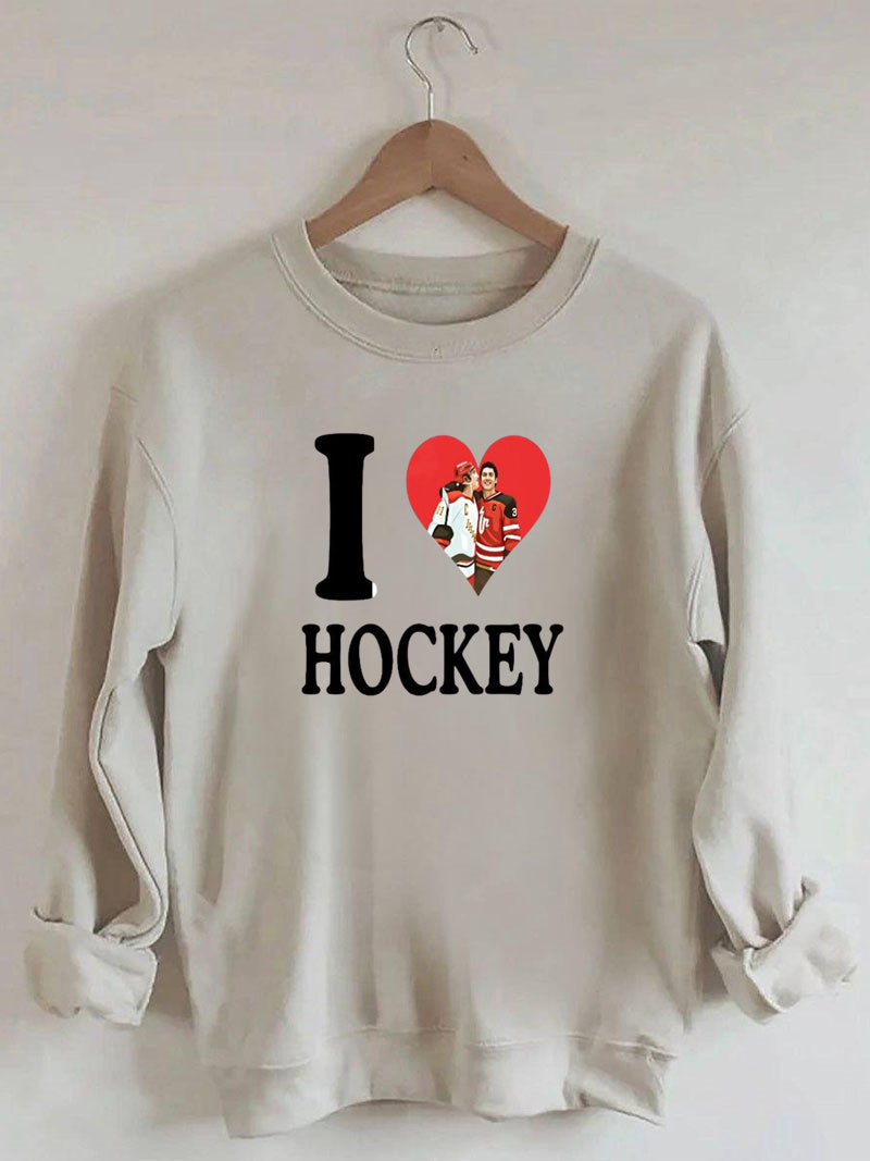 I love Hockey,Ilya Rozanov Shane Hollander,Heated BookTok Gay Hockey, Rivalry Inspired Rozanov Sweatshirt