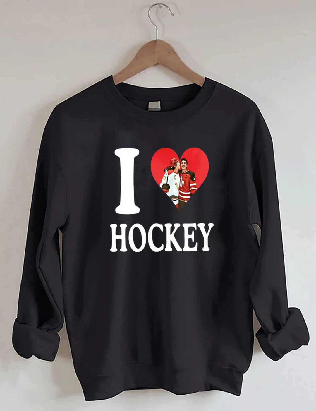 I love Hockey,Ilya Rozanov Shane Hollander,Heated BookTok Gay Hockey, Rivalry Inspired Rozanov Sweatshirt
