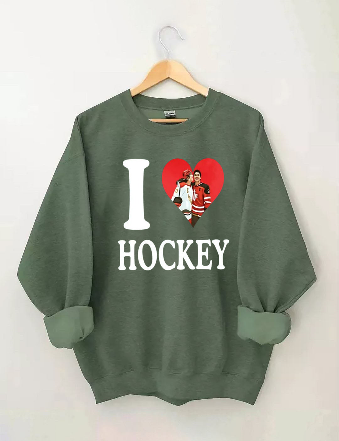 I love Hockey,Ilya Rozanov Shane Hollander,Heated BookTok Gay Hockey, Rivalry Inspired Rozanov Sweatshirt