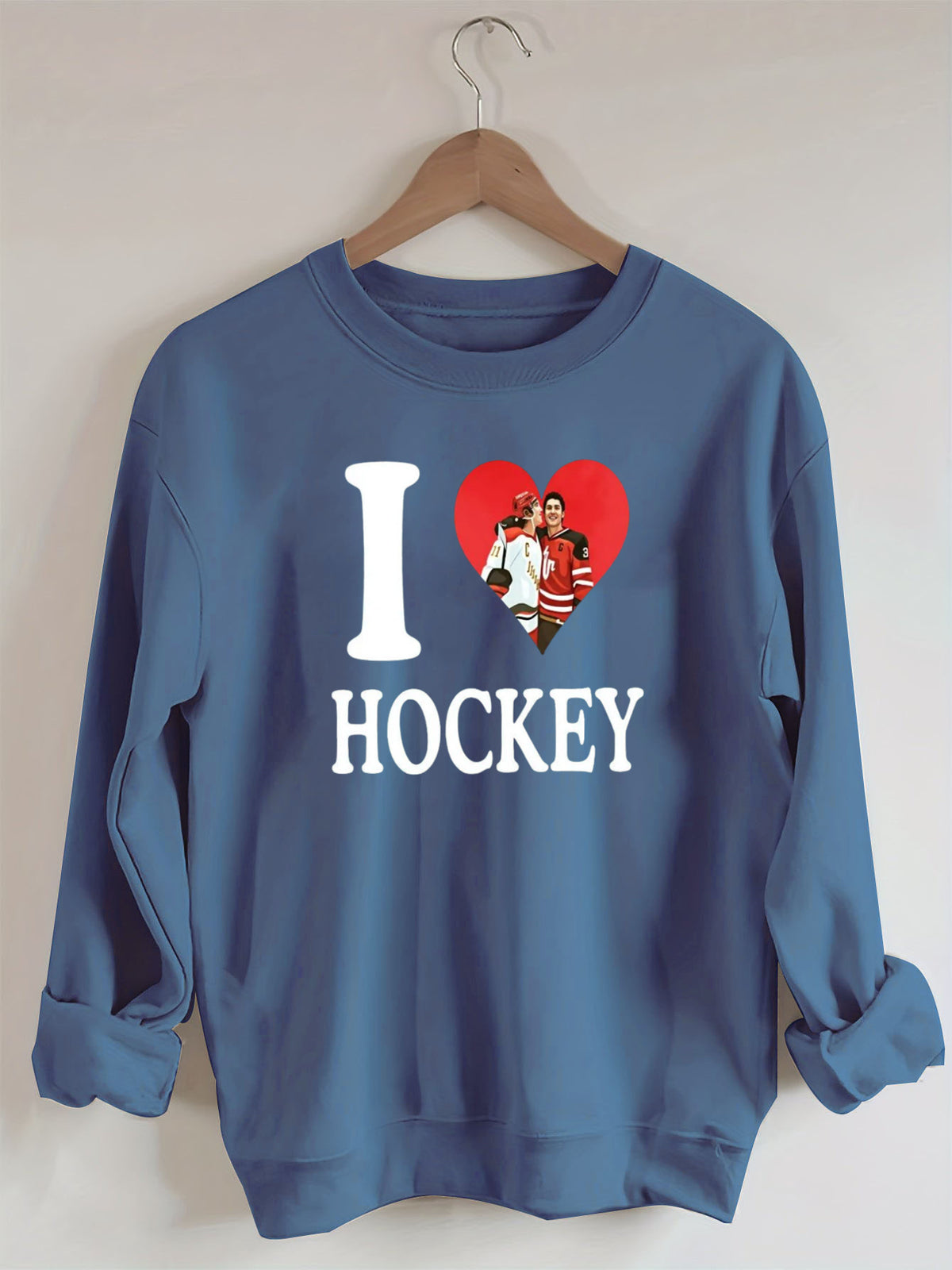 I love Hockey,Ilya Rozanov Shane Hollander,Heated BookTok Gay Hockey, Rivalry Inspired Rozanov Sweatshirt