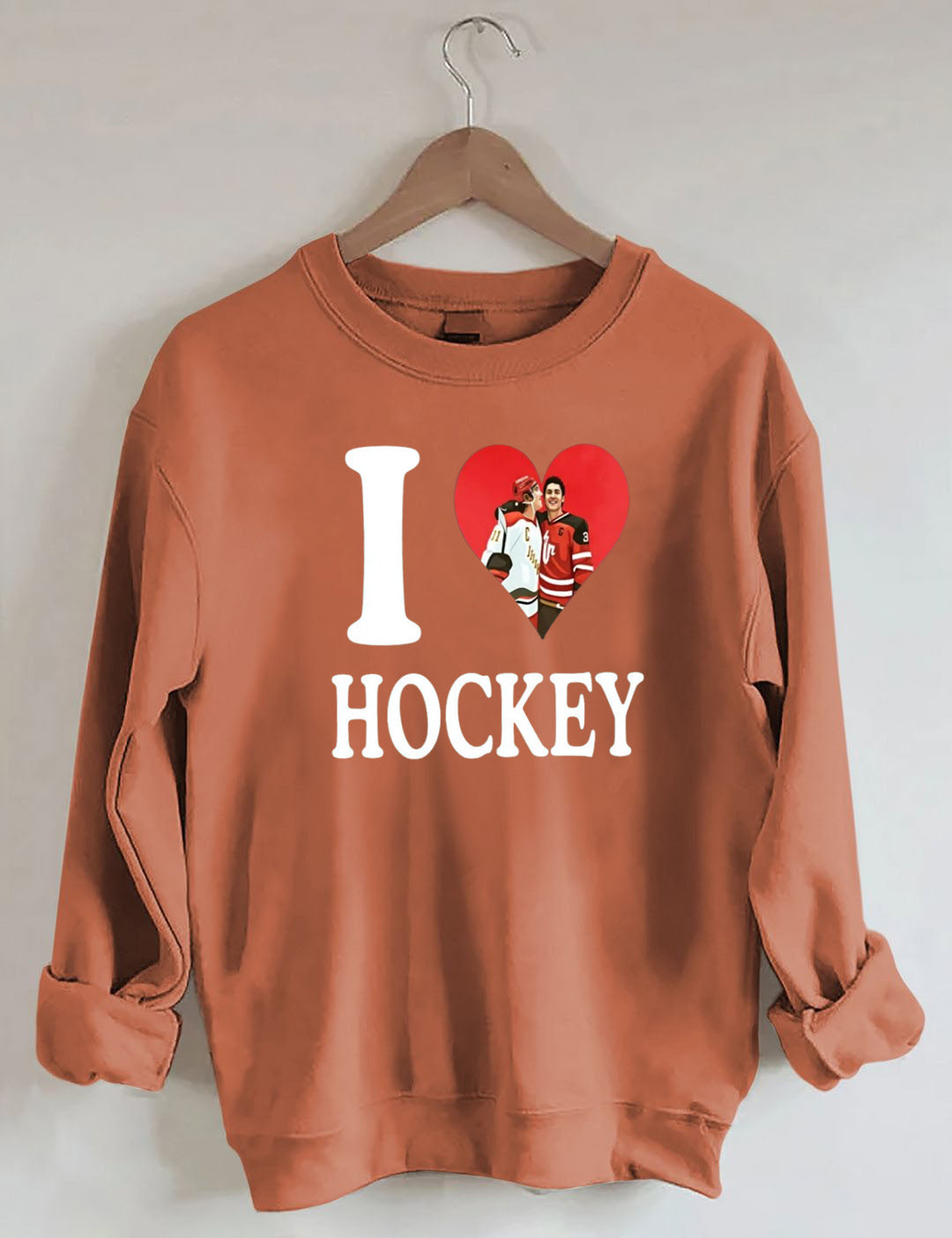 I love Hockey,Ilya Rozanov Shane Hollander,Heated BookTok Gay Hockey, Rivalry Inspired Rozanov Sweatshirt