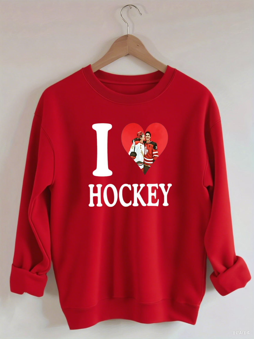 I love Hockey,Ilya Rozanov Shane Hollander,Heated BookTok Gay Hockey, Rivalry Inspired Rozanov Sweatshirt