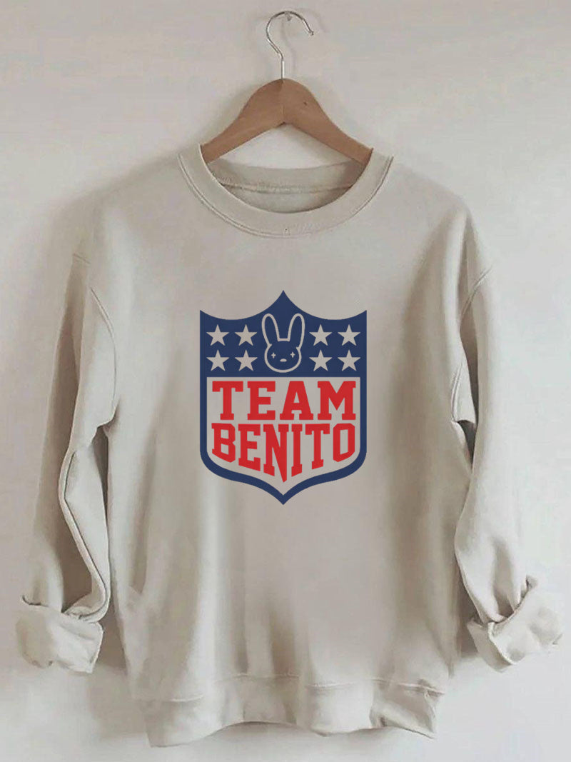 Team Benito Bowl Football Bunny Sweatshirt