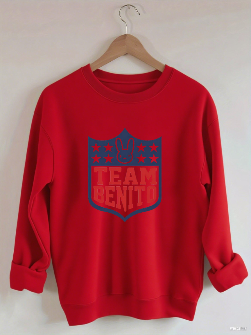 Team Benito Bowl Football Bunny Sweatshirt