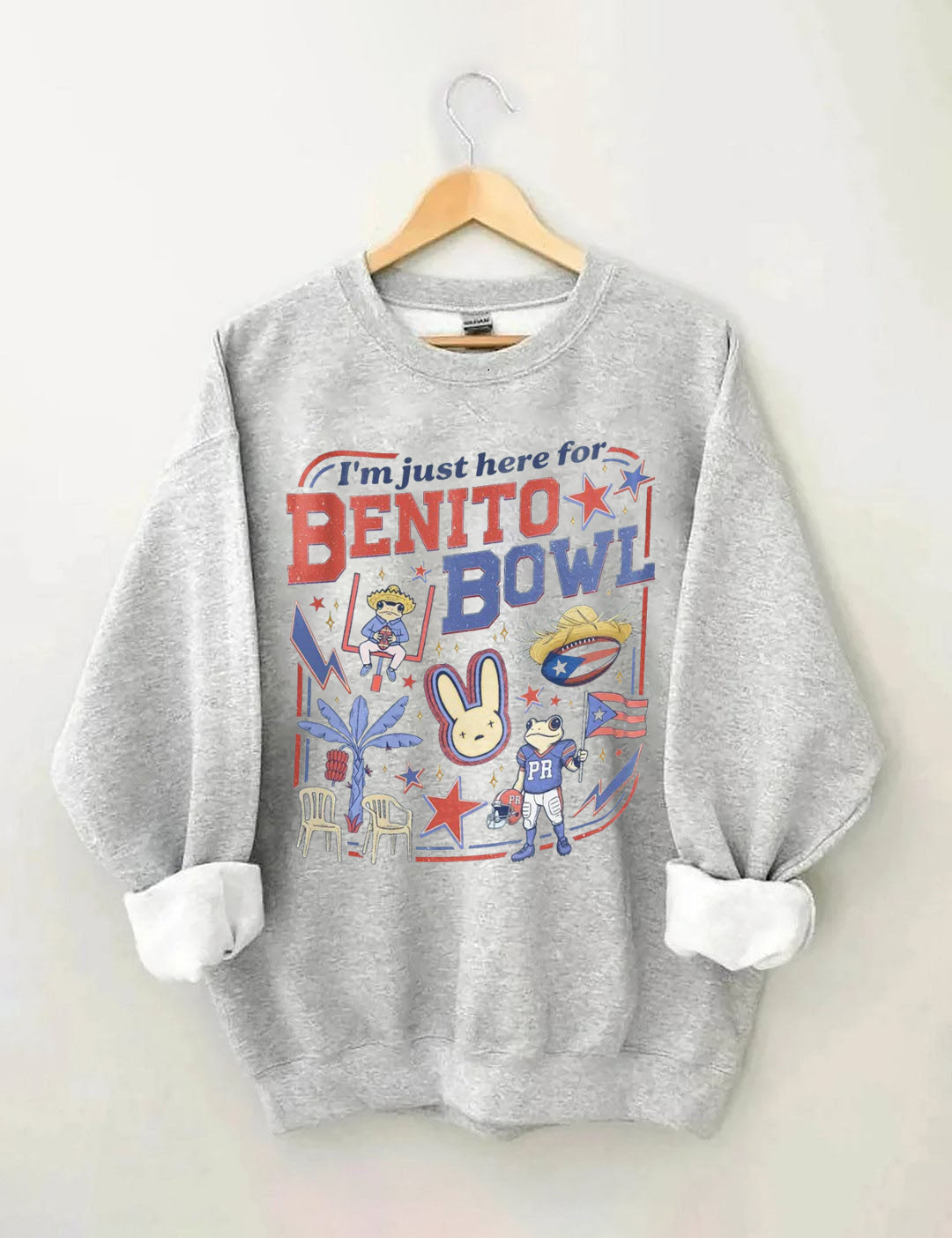 Funny Football Fan  Benito Bowl Sweatshirt