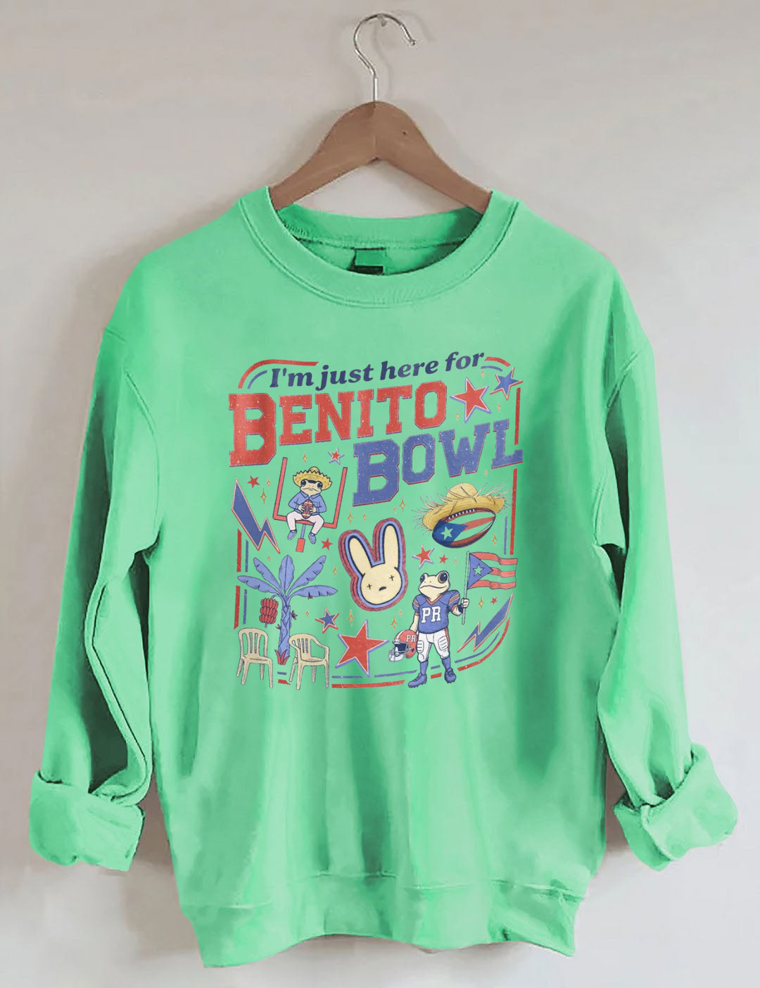 Funny Football Fan  Benito Bowl Sweatshirt
