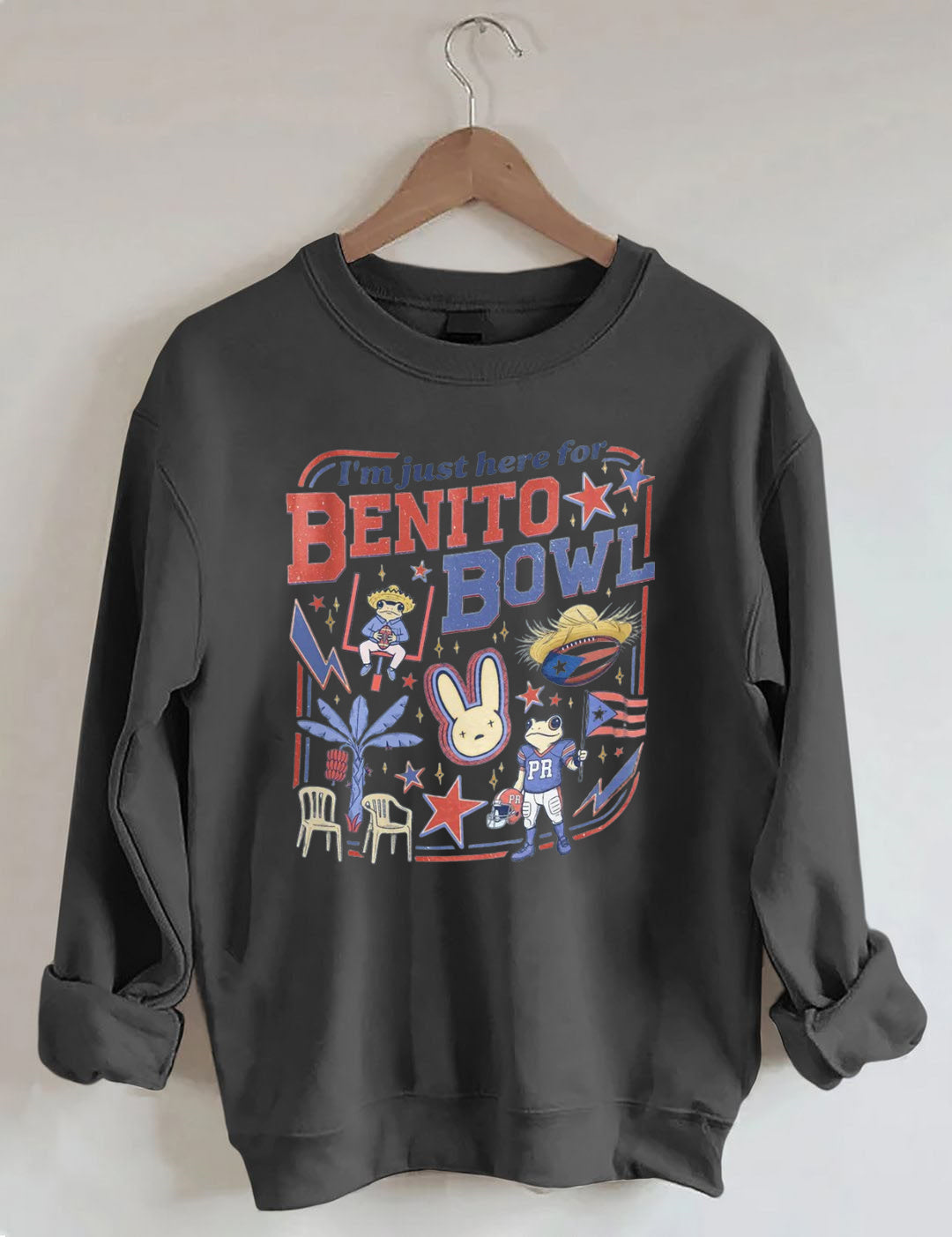 Funny Football Fan  Benito Bowl Sweatshirt
