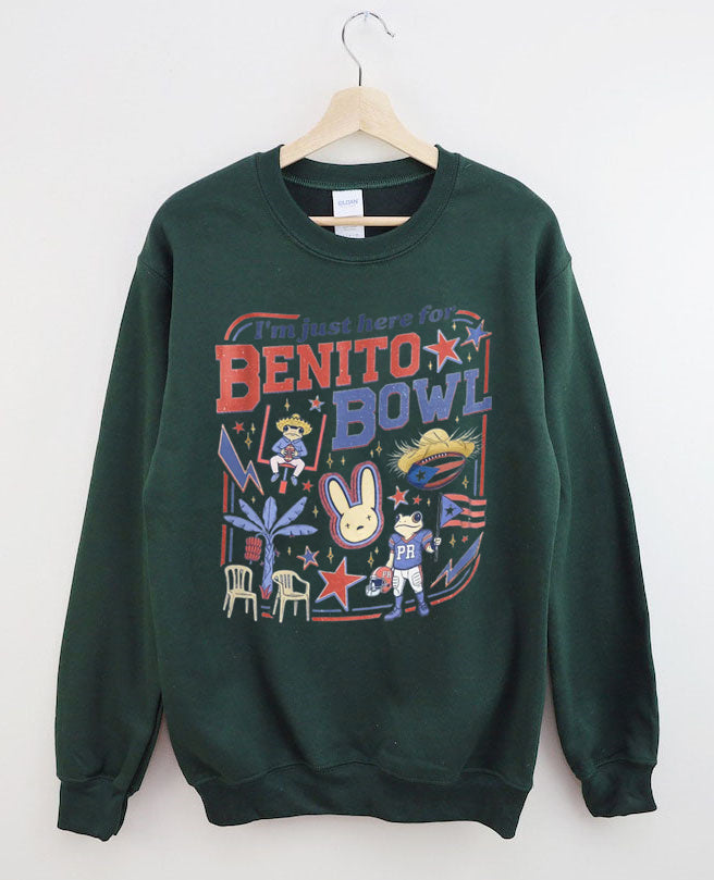 Funny Football Fan  Benito Bowl Sweatshirt