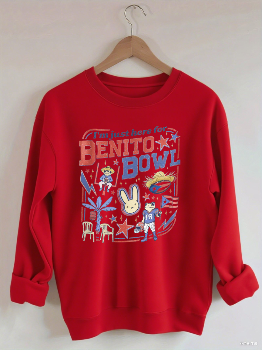 Funny Football Fan  Benito Bowl Sweatshirt