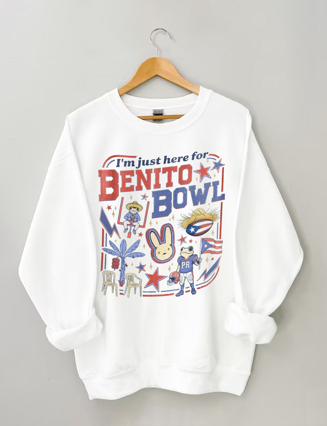 Funny Football Fan  Benito Bowl Sweatshirt