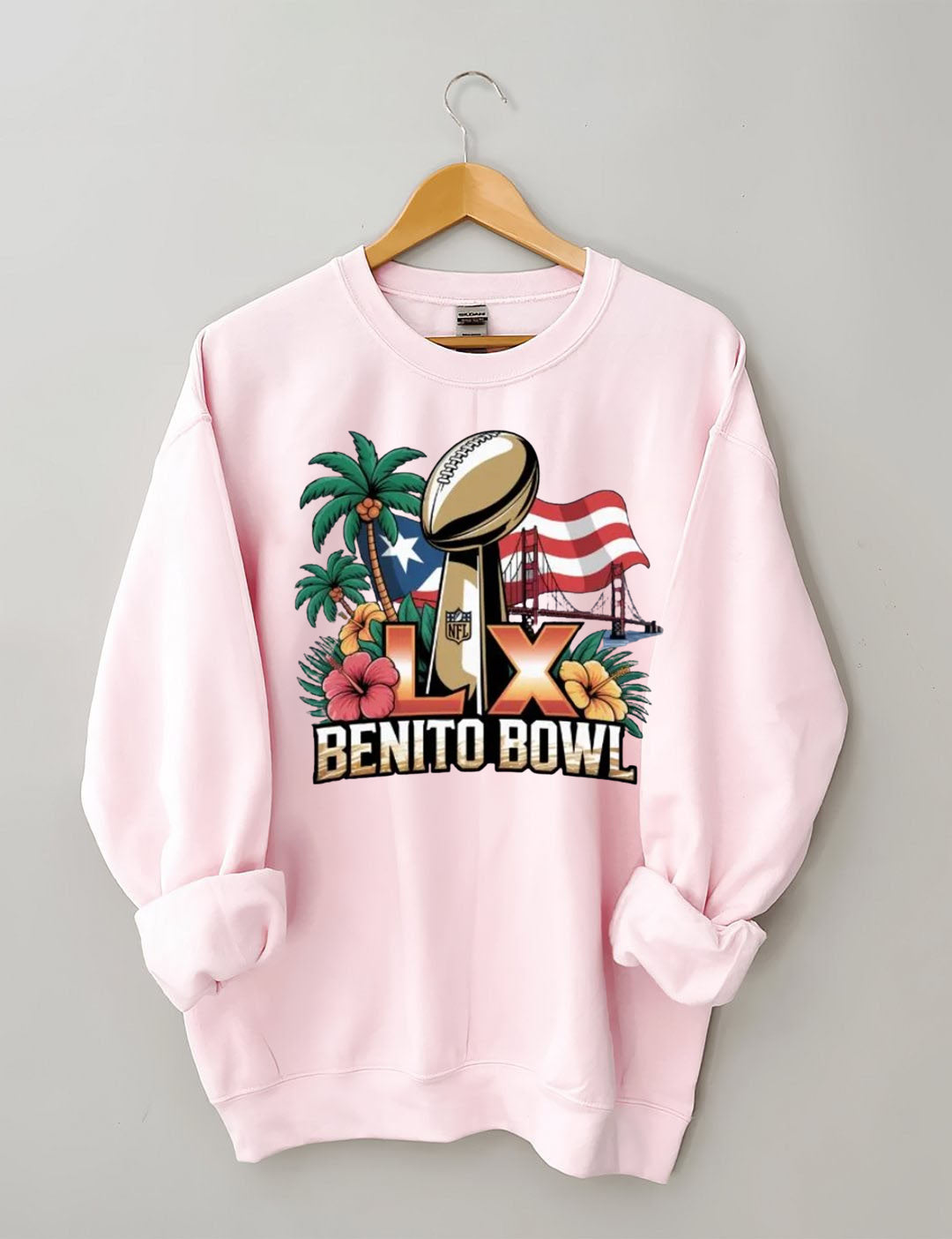 Benito Bowl,Puerto Rican Pride,Game Day Football Fan Sweatshirt