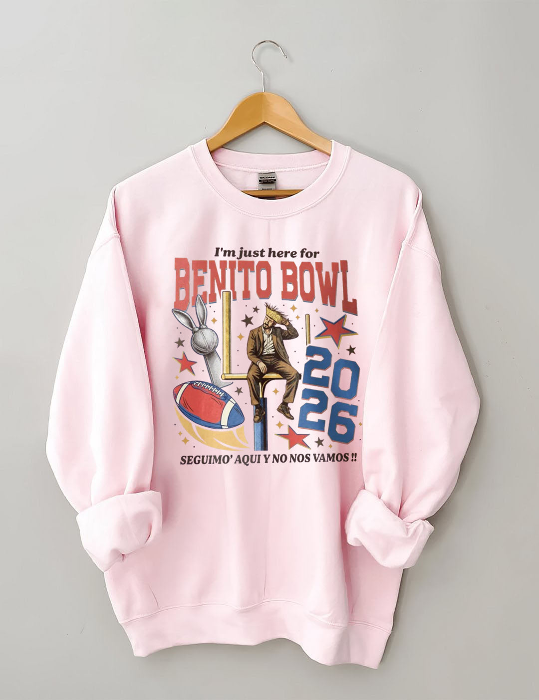 I¡¯m Just Here For The Benito Bowl,Halftime Music Show 2026 , Game Day Outfit, Football Fan Sweatshirt
