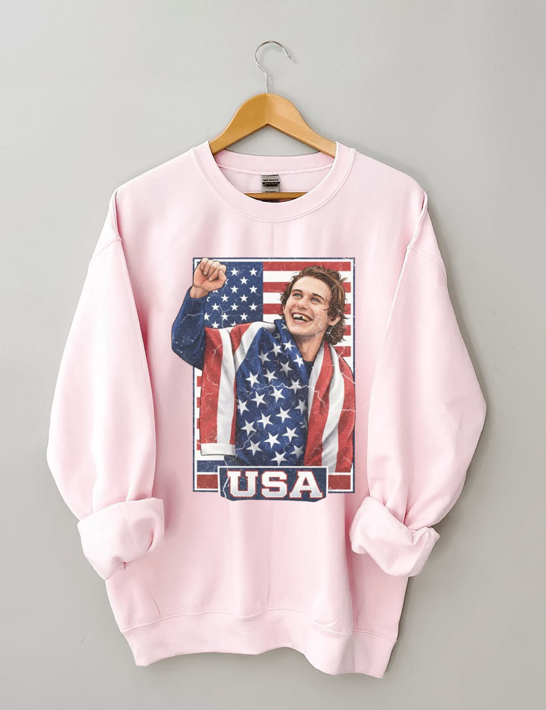 Jack Hughes Usa Gold Hockey,Patriotic hockey Fan,American Hockey Pride Gift Sweatshirt