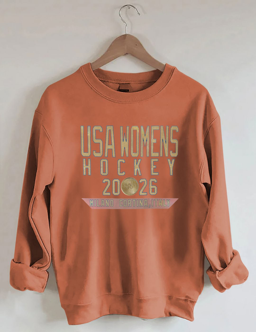 Vintage USA Womens Hockey 2026 Sweatshirt