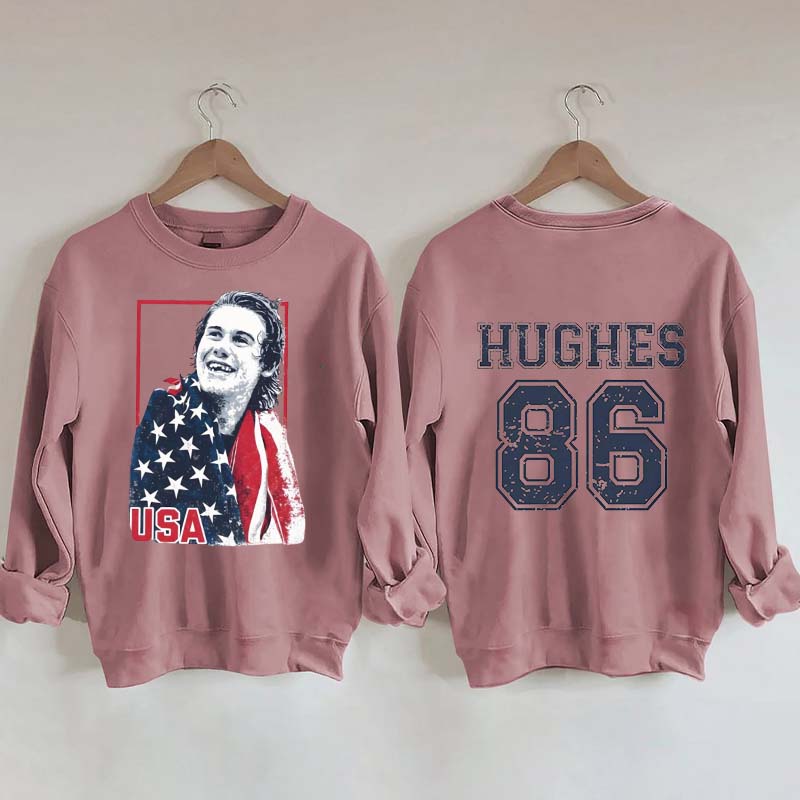 Jack Hughes Usa Gold Hockey Sweatshirt
