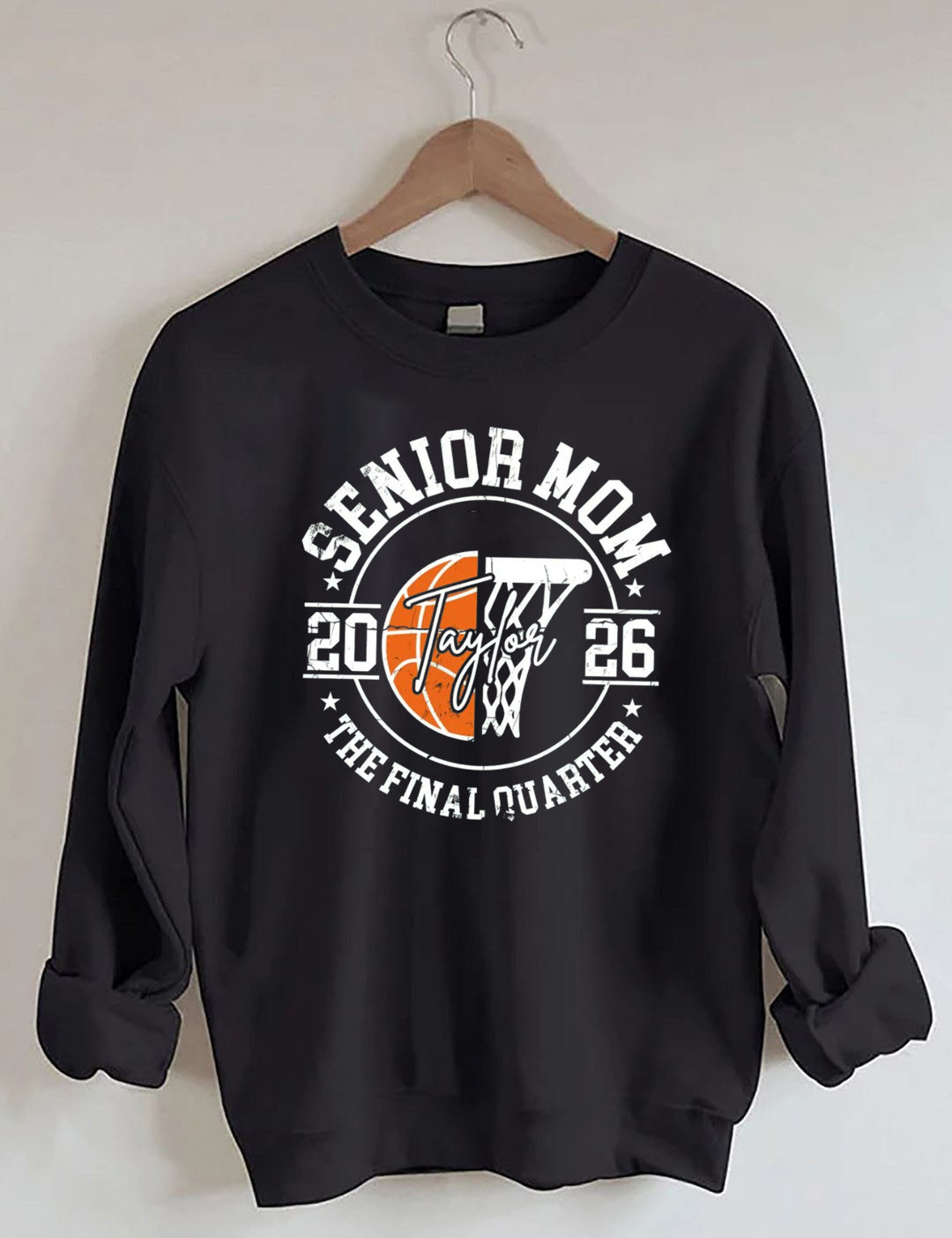 Senior Mom 2026 Basketball  Sweatshirt
