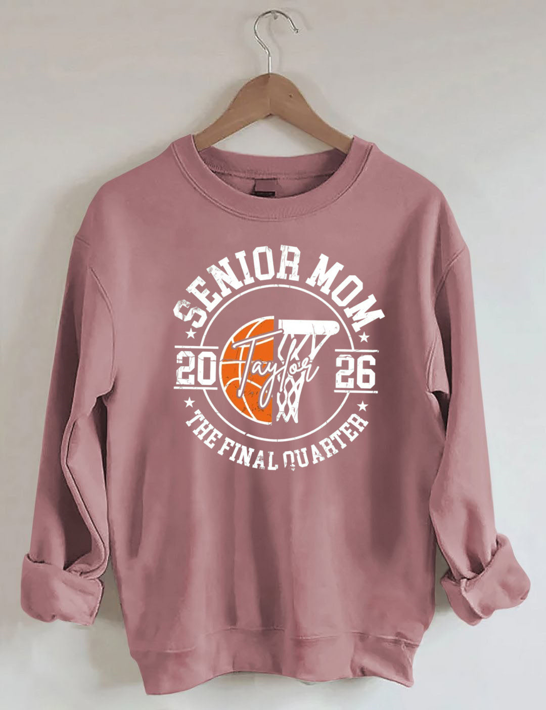 Senior Mom 2026 Basketball  Sweatshirt