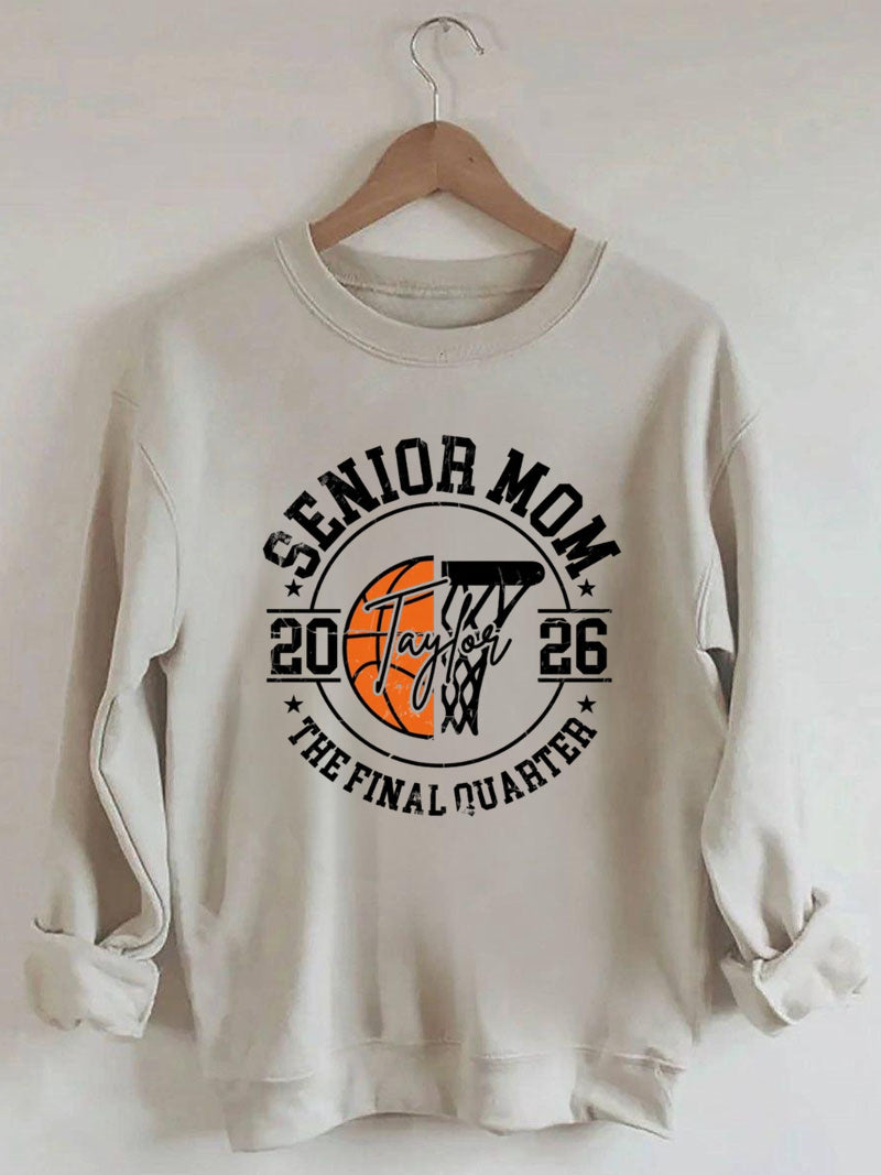 Senior Mom 2026 Basketball  Sweatshirt
