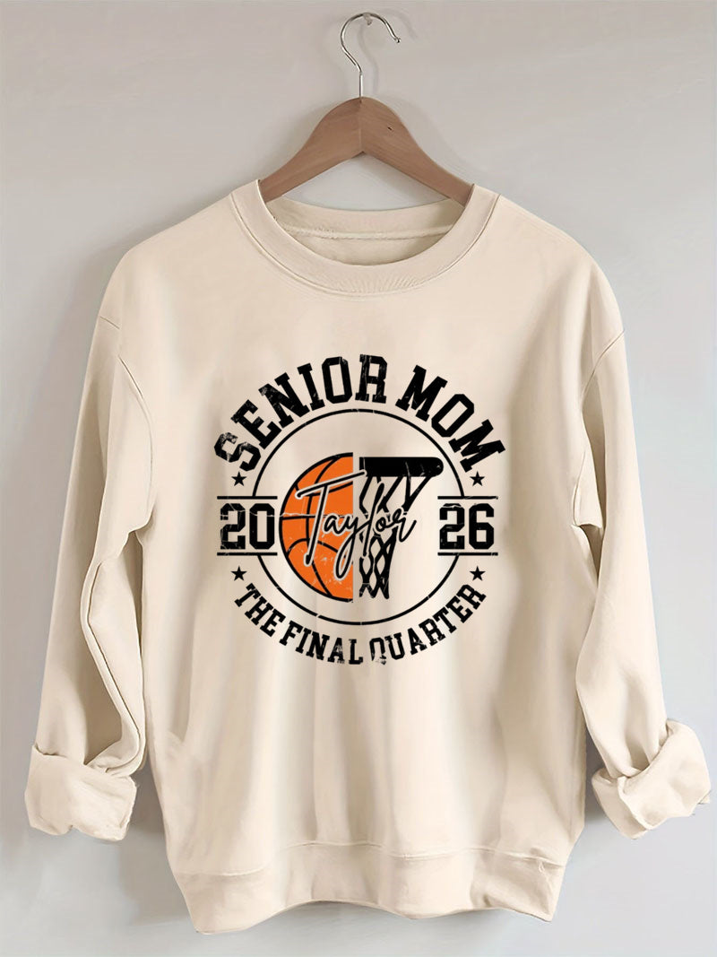 Senior Mom 2026 Basketball  Sweatshirt