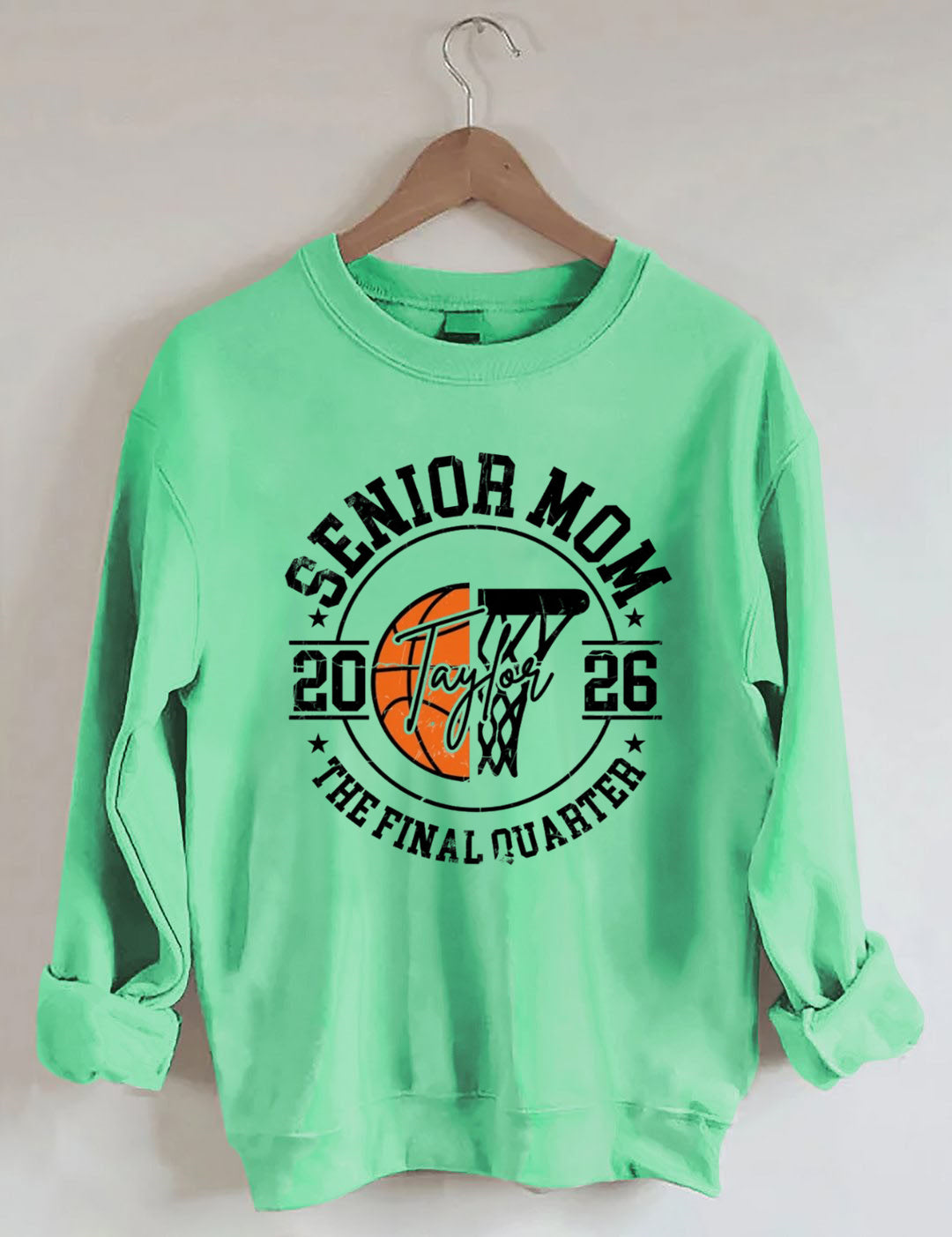Senior Mom 2026 Basketball  Sweatshirt
