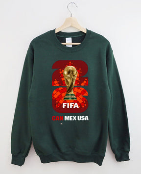 FIFA World Cup 2026 , USA Canada Mexico Soccer Sweatshirt