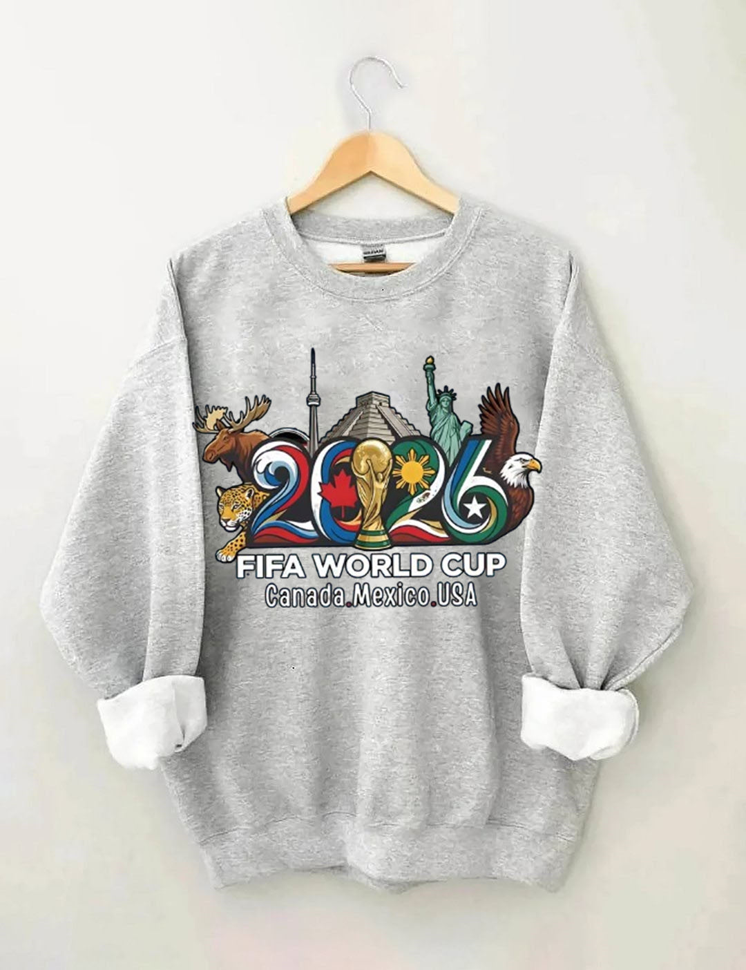 FIFA World Cup 2026 , USA Canada Mexico Soccer, Football Fan , World Cup Gift Sweatshirt