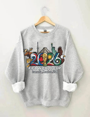 FIFA World Cup 2026 , USA Canada Mexico Soccer, Football Fan , World Cup Gift Sweatshirt