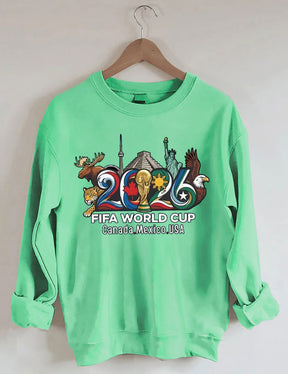 FIFA World Cup 2026 , USA Canada Mexico Soccer, Football Fan , World Cup Gift Sweatshirt