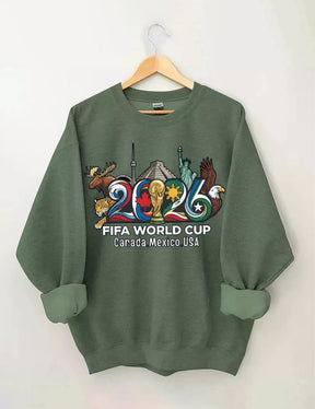FIFA World Cup 2026 , USA Canada Mexico Soccer, Football Fan , World Cup Gift Sweatshirt
