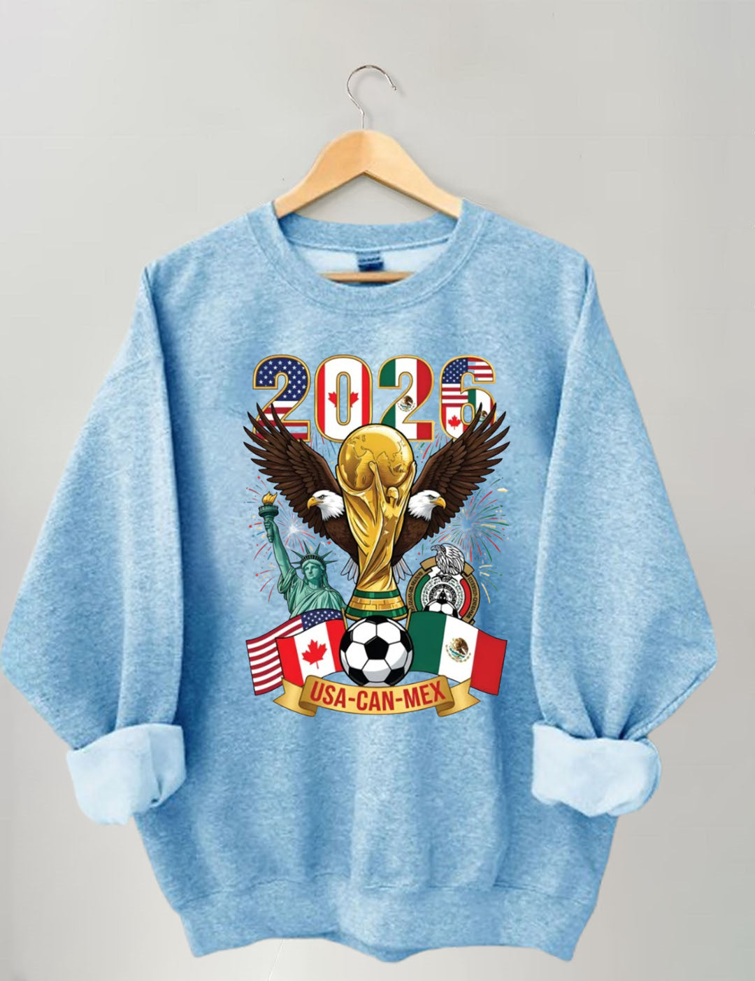 2026 World Cup,Soccer Cup USA Canada Mexico Sweatshirt