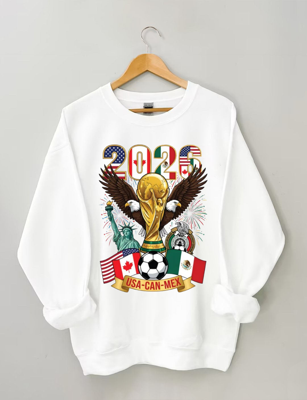 2026 World Cup,Soccer Cup USA Canada Mexico Sweatshirt