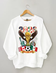 2026 World Cup,Soccer Cup USA Canada Mexico Sweatshirt