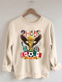 2026 World Cup,Soccer Cup USA Canada Mexico Sweatshirt