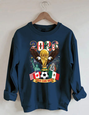 2026 World Cup,Soccer Cup USA Canada Mexico Sweatshirt