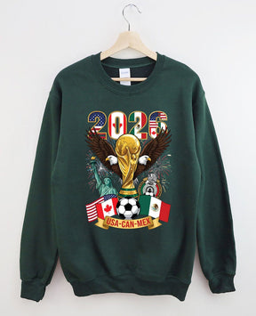 2026 World Cup,Soccer Cup USA Canada Mexico Sweatshirt