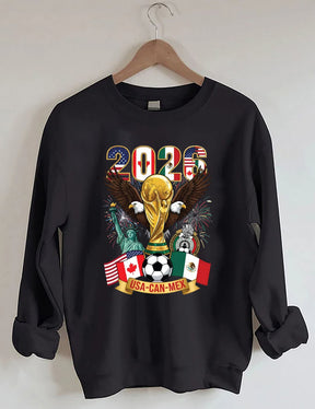 2026 World Cup,Soccer Cup USA Canada Mexico Sweatshirt