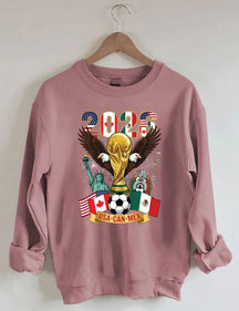2026 World Cup,Soccer Cup USA Canada Mexico Sweatshirt