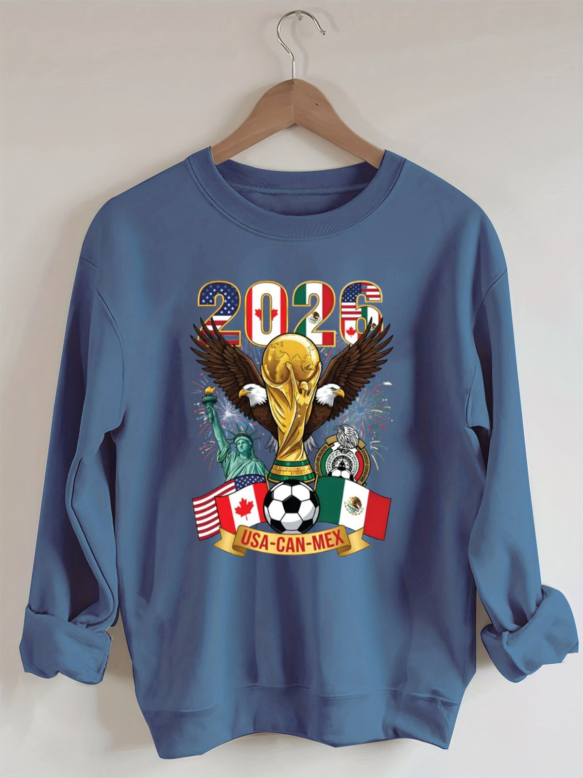 2026 World Cup,Soccer Cup USA Canada Mexico Sweatshirt