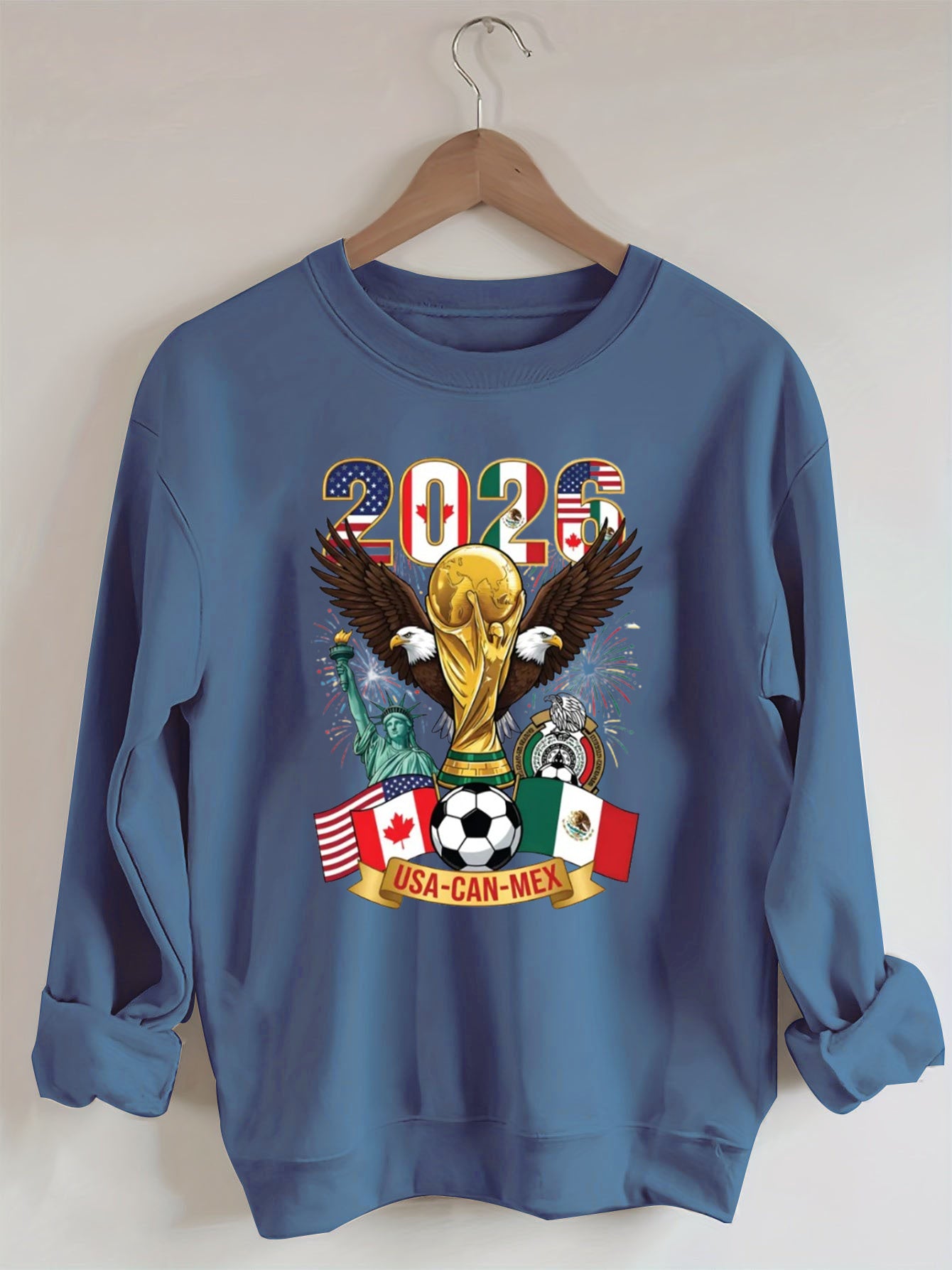 2026 World Cup,Soccer Cup USA Canada Mexico Sweatshirt