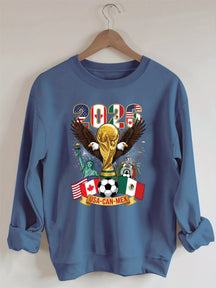 2026 World Cup,Soccer Cup USA Canada Mexico Sweatshirt
