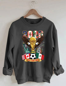 2026 World Cup,Soccer Cup USA Canada Mexico Sweatshirt
