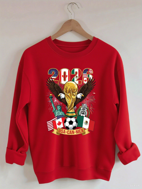 2026 World Cup,Soccer Cup USA Canada Mexico Sweatshirt