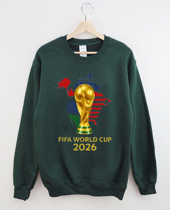 FIFA World Cup 2026 , USA Canada Mexico Soccer, Football Fan , World Cup Gift Sweatshirt